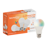Kit de 3 focos LED Smart – 8W – A19/E27 – RGB